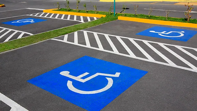handicapped parking spaces