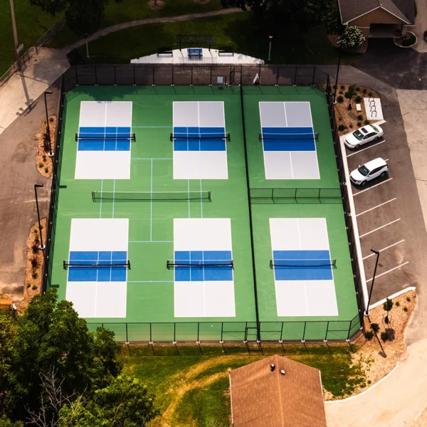 Finished Tennis and Pickleball Courts - Theinsville, WI