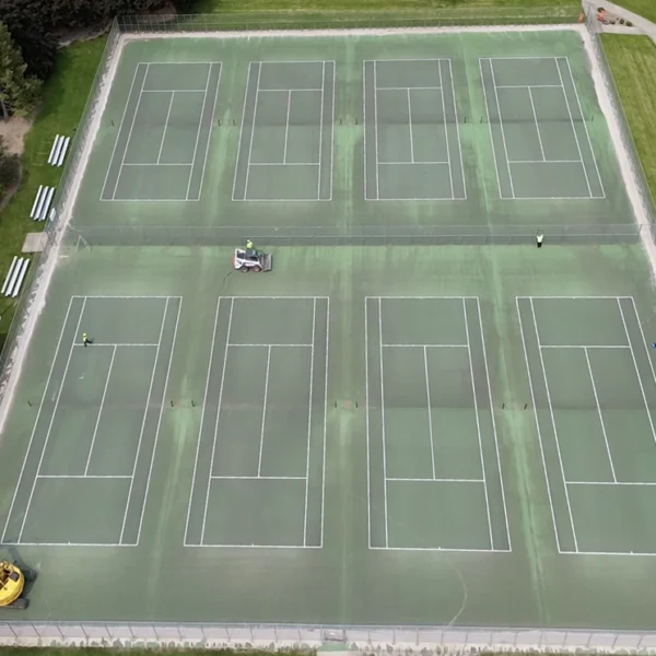Franklin Wirth Park Tennis Courts Before