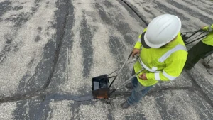 Over the top crack fill