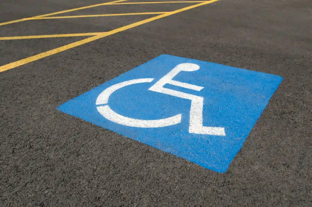 ADA-Compliant handicapped parking spot