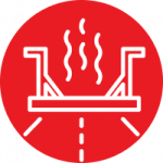 infrared asphalt repair icon