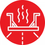 infrared asphalt repair icon