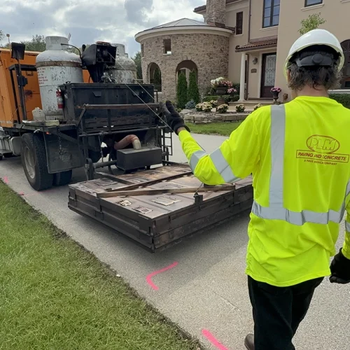 Infrared Patching - heat on pavement