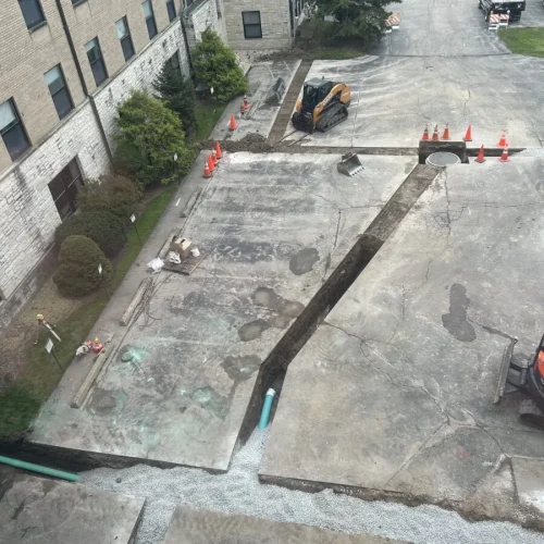 Mid drainage repair St. Benedicts