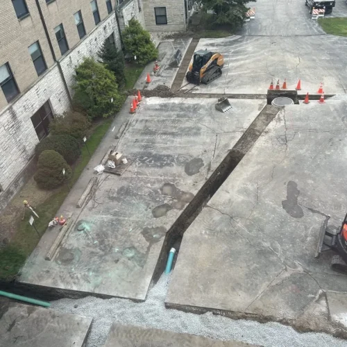 Mid drainage repair St. Benedicts