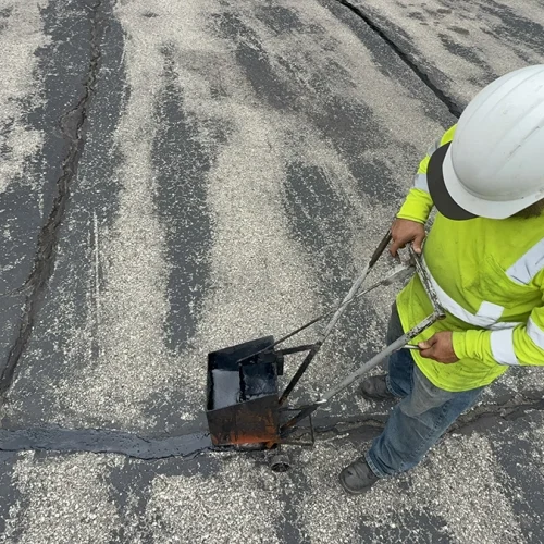 Over the top crack fill