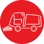 power sweeping red icon