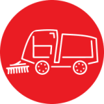 power sweeping red icon
